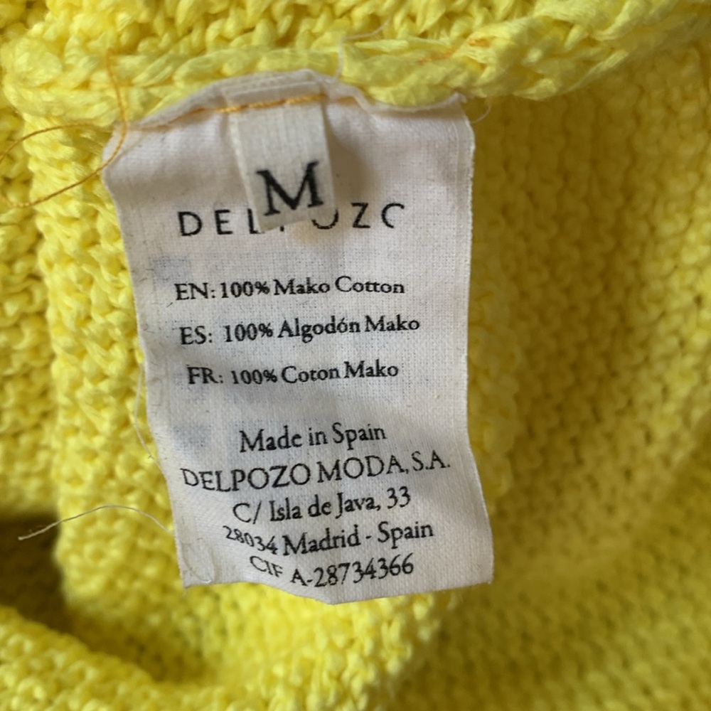 Yellow Ruffled Women's Sweater - Picture 6 of 6